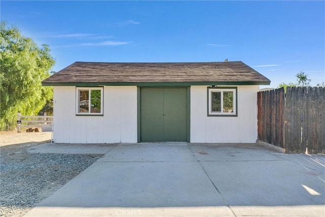 view of outbuilding