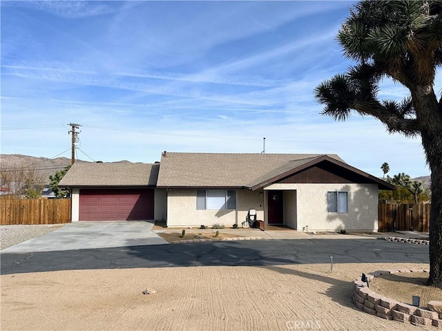 ranch-style house with a garage