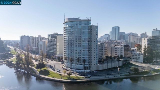 city view featuring a water view