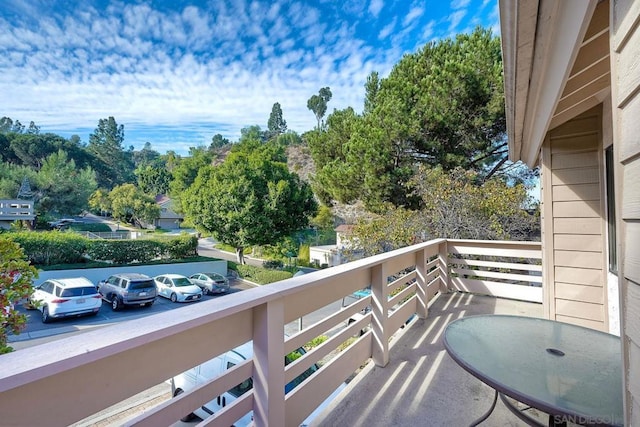 view of balcony