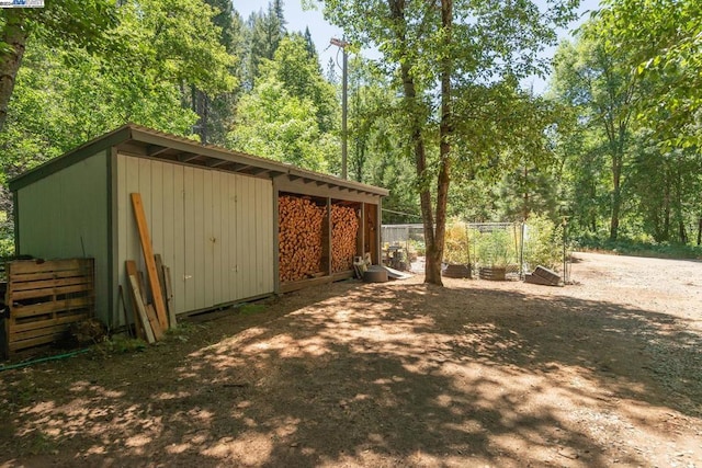 view of outbuilding