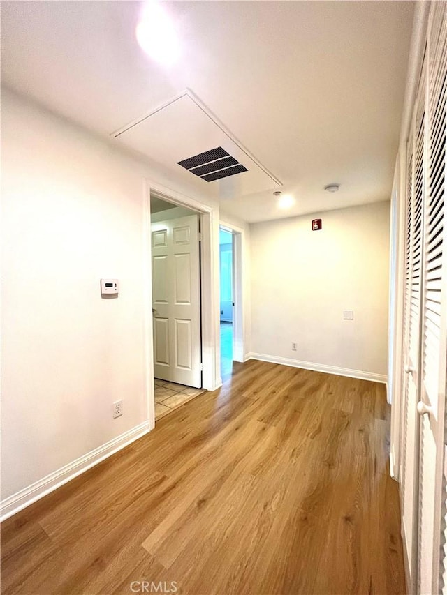 interior space with light wood-type flooring