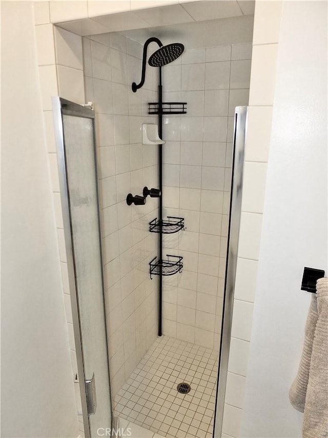 bathroom with walk in shower