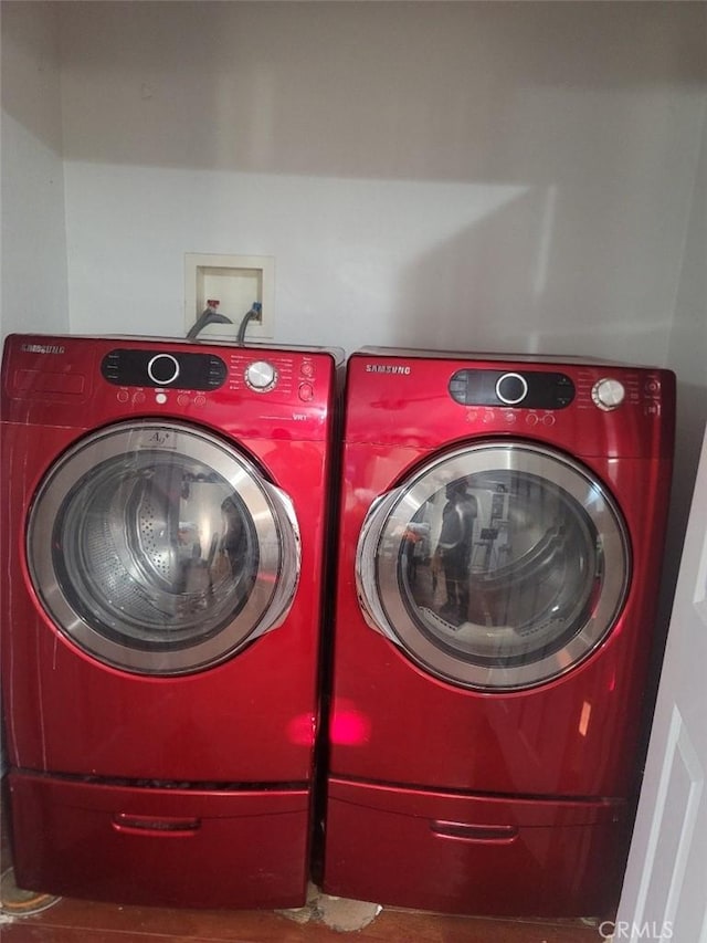 laundry area featuring separate washer and dryer