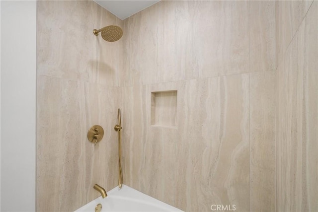 bathroom featuring shower / tub combination