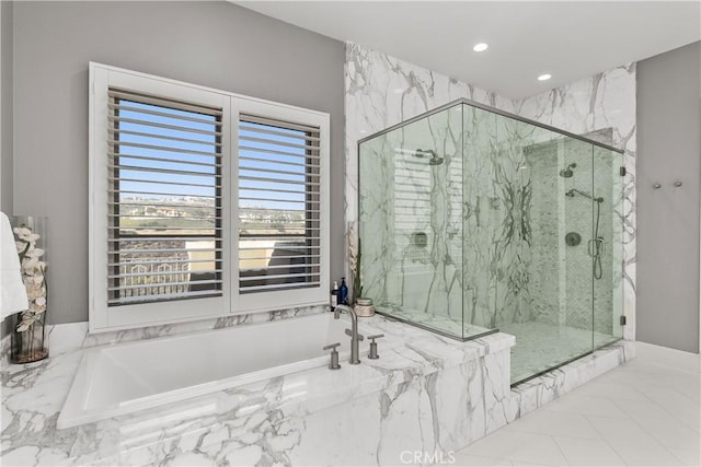 bathroom with an enclosed shower