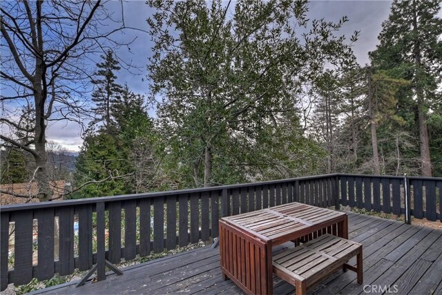 view of deck at dusk