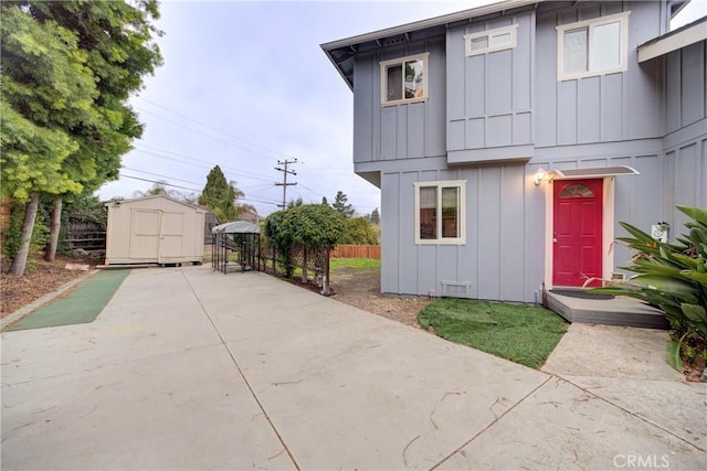 exterior space with a patio