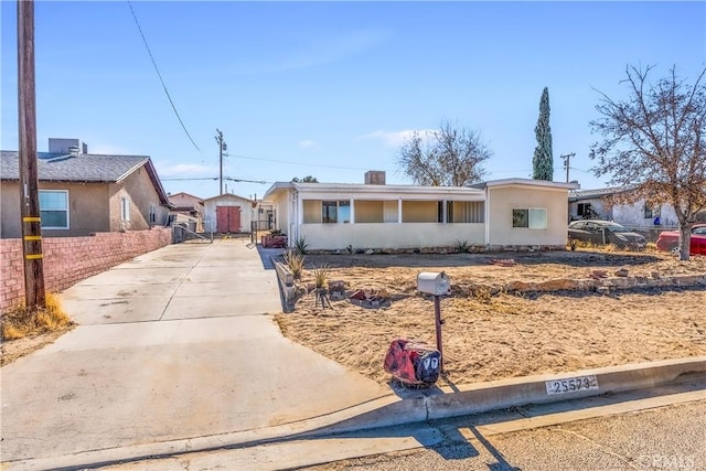 view of ranch-style home