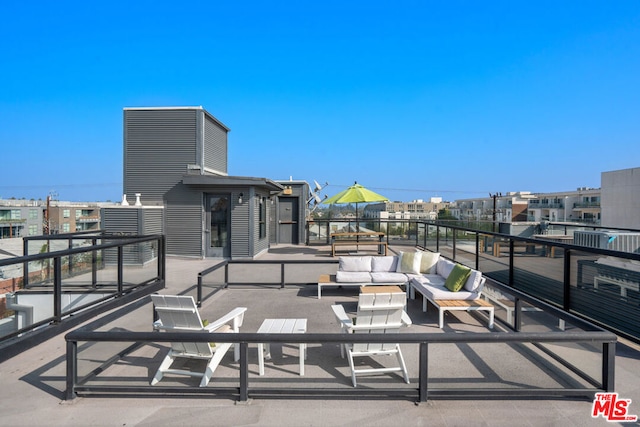 view of patio / terrace with outdoor lounge area