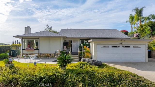 ranch-style house with a garage