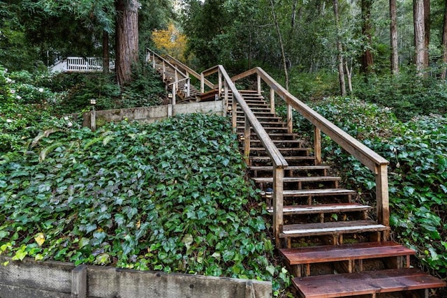 view of staircase