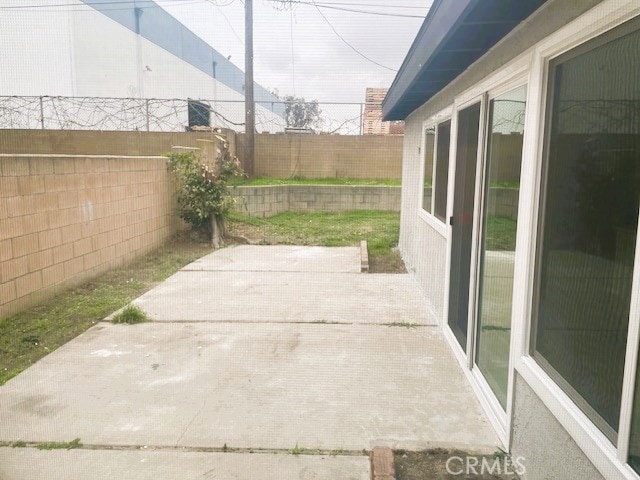 view of patio / terrace with a fenced backyard