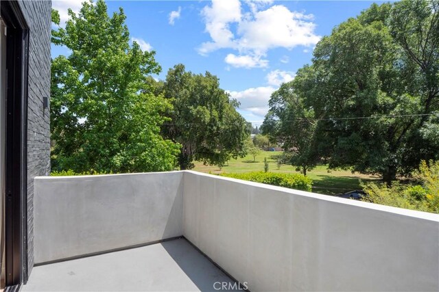 view of balcony