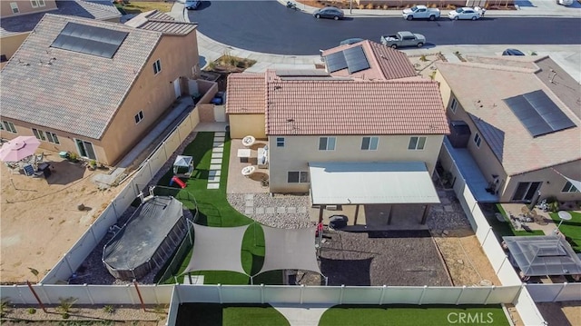 birds eye view of property