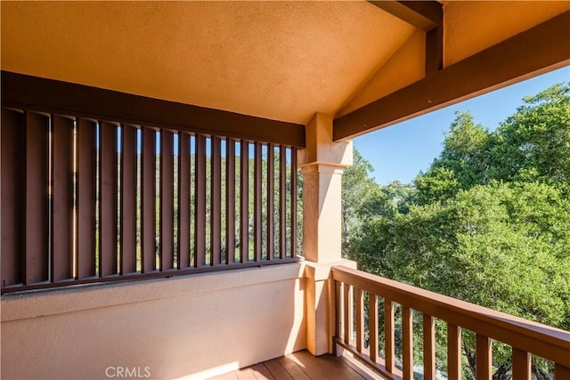 view of balcony