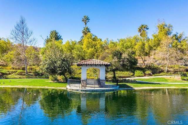 view of water feature