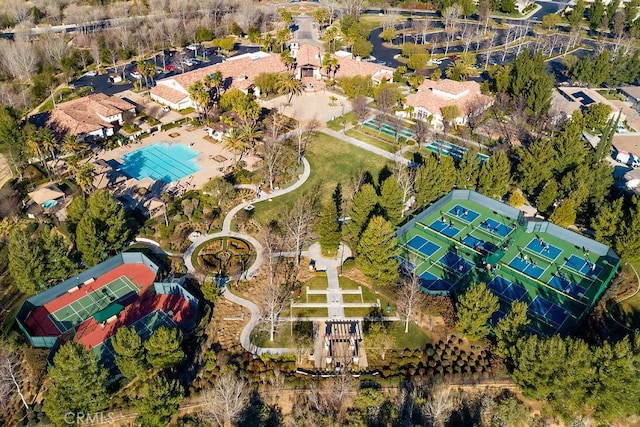 birds eye view of property