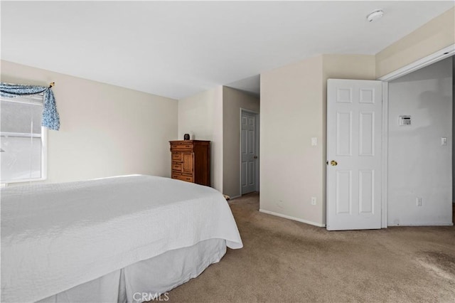 bedroom featuring carpet floors