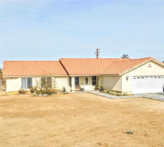 ranch-style house with a garage