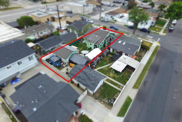 birds eye view of property featuring a residential view