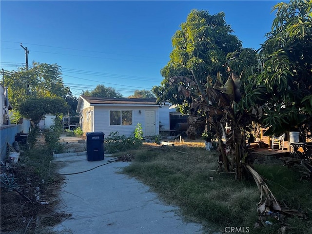 back of property with a patio area