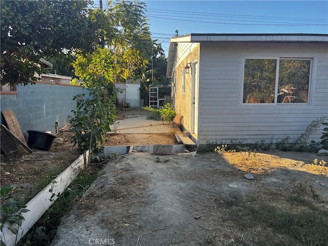 view of home's exterior featuring a patio area