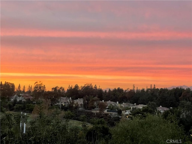 view of landscape featuring a residential view