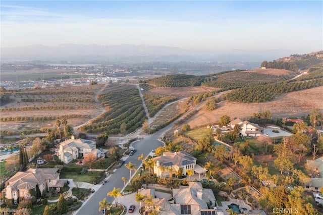 bird's eye view featuring a residential view