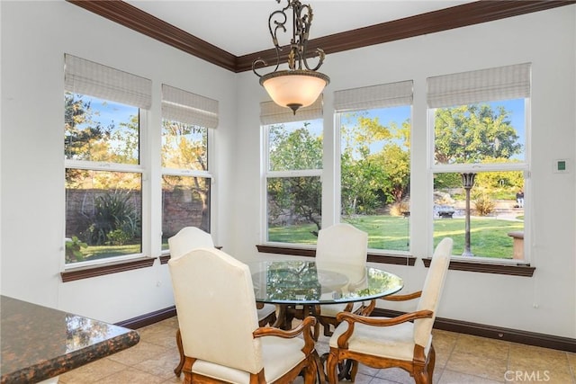 sunroom with a healthy amount of sunlight