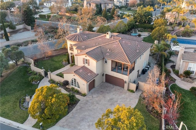 birds eye view of property