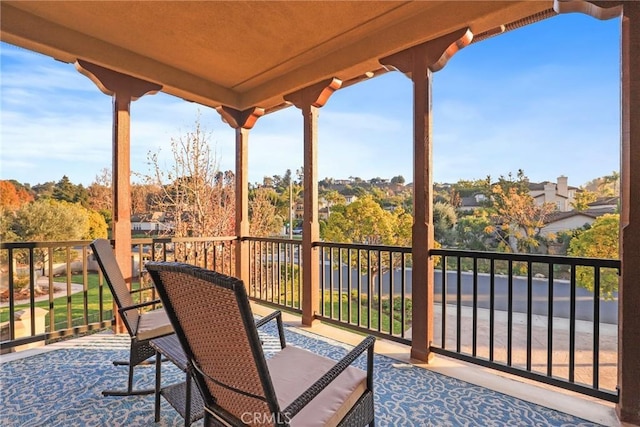 view of balcony