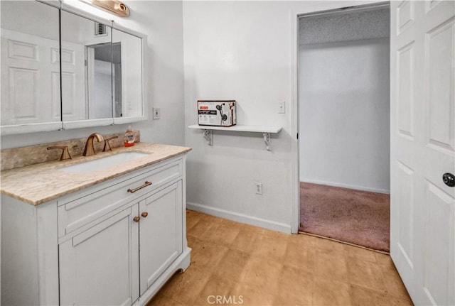 bathroom with vanity