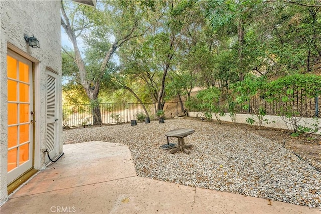 view of yard featuring a patio