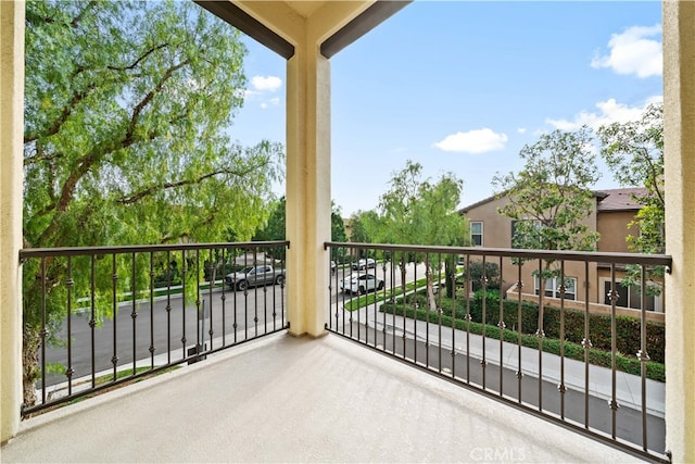 view of balcony