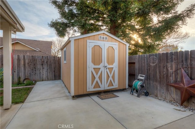 view of outbuilding