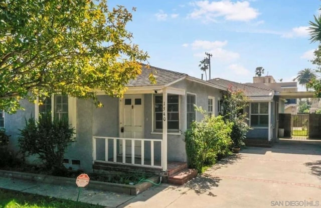 view of rear view of property