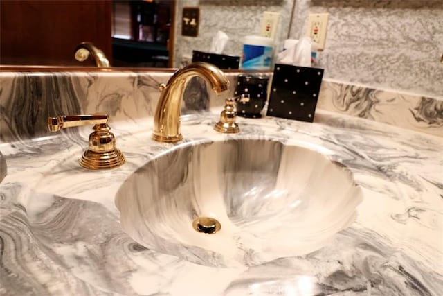 interior details featuring sink