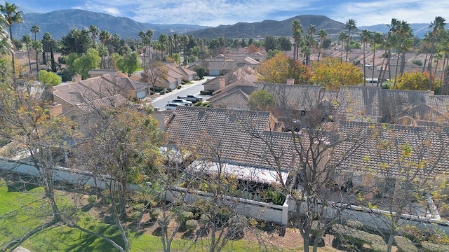 6141 Wingfoot Ave, Banning, CA 92220 - aerial overview of property's location with nearby suburban area and a mountainous background