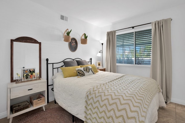 view of tiled bedroom