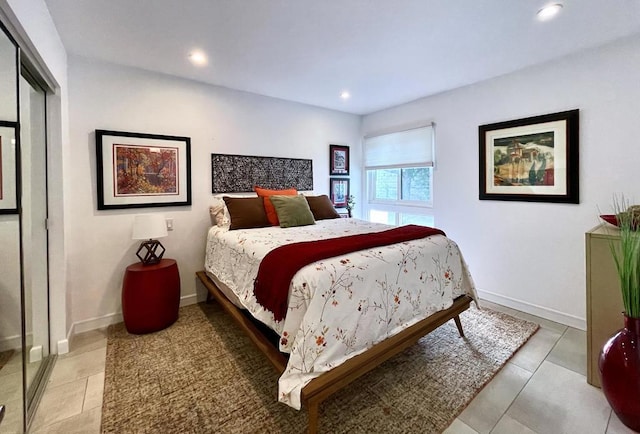 bedroom with a closet