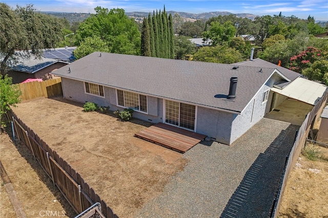 view of rear view of property