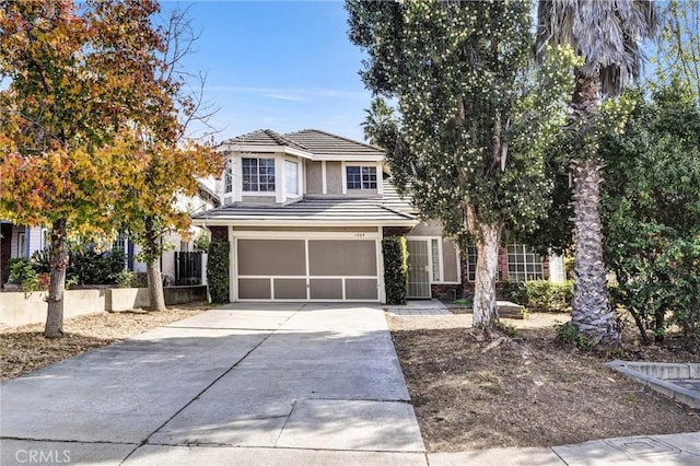 view of front of house featuring a garage