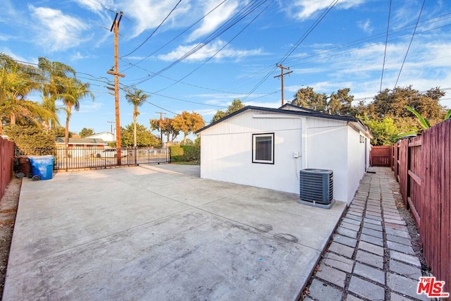 exterior space with central AC unit