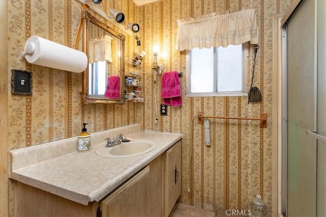 bathroom featuring vanity