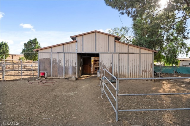 view of stable