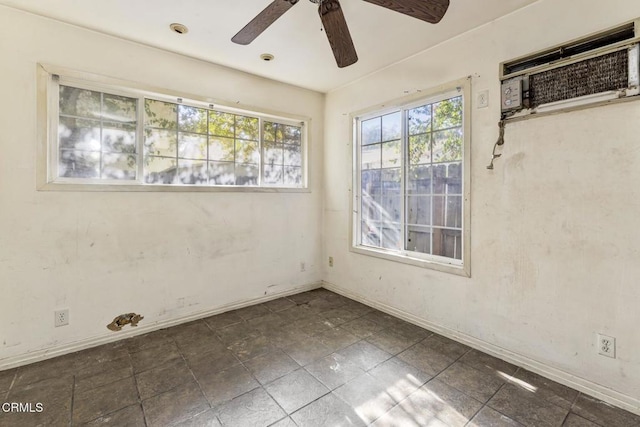 empty room with a wall unit AC