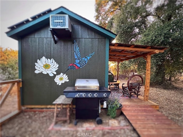 30415 Chihuahua Valley Rd, Warner Springs, CA 92086 - wooden terrace featuring a grill
