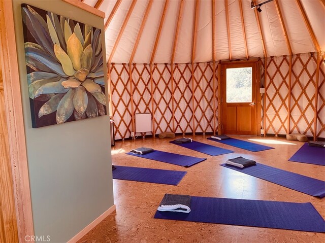 view of exercise room