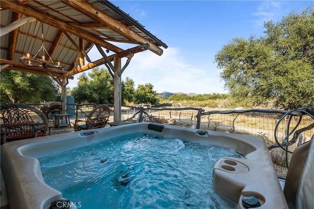 30415 Chihuahua Valley Rd, Warner Springs, CA 92086 - view of pool featuring a hot tub